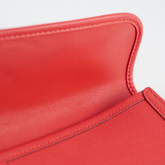 Hermes Jige Elan Clutch Evercolor Red - A Stamp