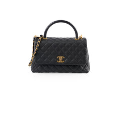 Chanel Medium Coco Handle Black Caviar