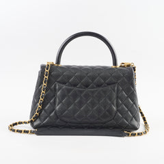 Chanel Medium Coco Handle Black Caviar
