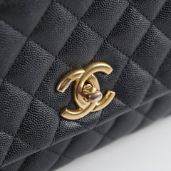 Chanel Medium Coco Handle Black Caviar