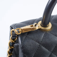 Chanel Medium Coco Handle Black Caviar