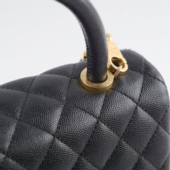 Chanel Medium Coco Handle Black Caviar