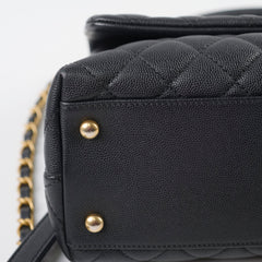 Chanel Medium Coco Handle Black Caviar