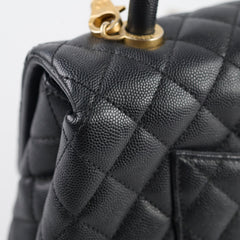 Chanel Medium Coco Handle Black Caviar