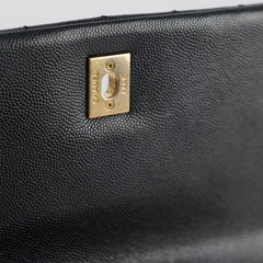 Chanel Medium Coco Handle Black Caviar