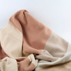 Hermes H Drapeau Throw Blanket Beige