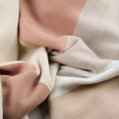 Hermes H Drapeau Throw Blanket Beige