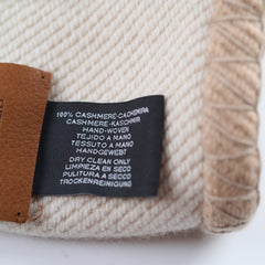 Hermes H Drapeau Throw Blanket Beige