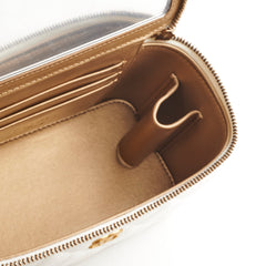 Chanel Vanity Pearl Crush White Lambskin