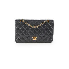 Chanel Medium/Large Caviar Classic Double Flap Black HOLD BC