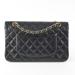 Chanel Medium/Large Caviar Classic Double Flap Black HOLD BC