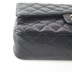 Chanel Medium/Large Caviar Classic Double Flap Black HOLD BC