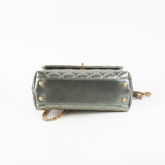 Chanel Small Coco Handle Metallic Silver 28 Series