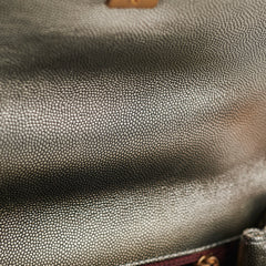 Chanel Small Coco Handle Metallic Silver 28 Series