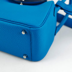 Hermes Mini Lindy Clemence Blue - Z Stamp (2021)