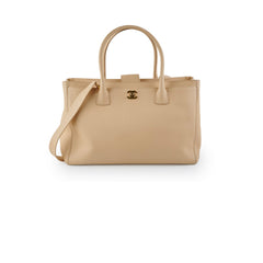 Chanel Caviar Cerf Tote Large Beige