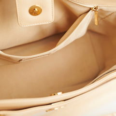 Chanel Caviar Cerf Tote Large Beige