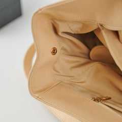 Chanel Caviar Cerf Tote Large Beige