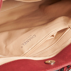 Chanel CC Chain Leather Tote Red