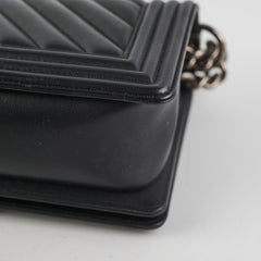 Chanel Boy Old Medium Black Chevron