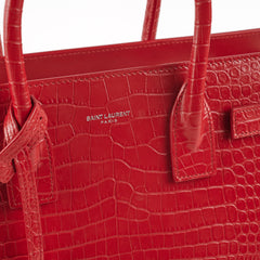 Saint Laurent Baby Sac De Jour Embossed Red