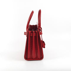 Saint Laurent Baby Sac De Jour Embossed Red