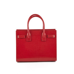 Saint Laurent Baby Sac De Jour Embossed Red