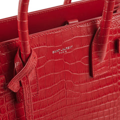 Saint Laurent Baby Sac De Jour Embossed Red