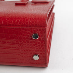 Saint Laurent Baby Sac De Jour Embossed Red