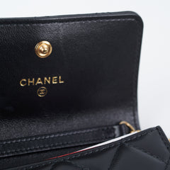 ITEM 1 - Chanel Card Holder On Chain Black