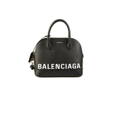 Womens Ville Xxs Handbag in Whiteblack  Balenciaga US