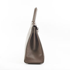 Hermes Kelly 35 Etoupe - P Square Stamp