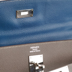 Hermes Kelly 35 Etoupe - P Square Stamp