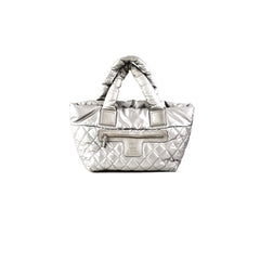 Chanel Coco Cocoon Tote Bag Silver