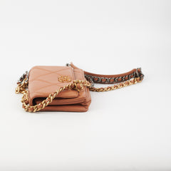 Chanel 19 Wallet on Chain WOC Lambskin Caramel
