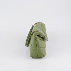 Saint Laurent Puffer Toy Shoulder Bag Green