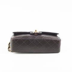 Chanel Vintage Small Classic Flap Dark Brown Lambskin - Series 3