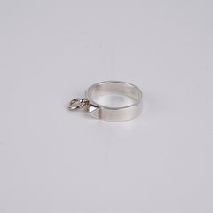 Hermes Silver Ring Size 54