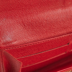 Louis Vuitton Epi Long Wallet Red