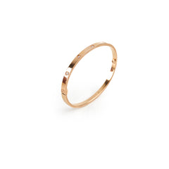Cartier Love 10 Diamonds Small Bracelet Rose Gold Size 16