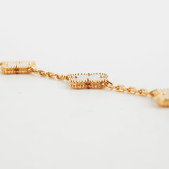 Van Cleef and Arpels Mother of Pearl MOP 5 Motif Bracelet