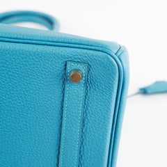 Hermes Birkin 30 Turquoise Togo