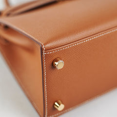 Hermes Kelly 25 Epsom Gold - Z Stamp