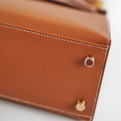 Hermes Kelly 25 Epsom Gold - Z Stamp