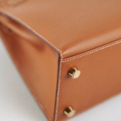Hermes Kelly 25 Epsom Gold - Z Stamp