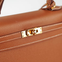 Hermes Kelly 25 Epsom Gold - Z Stamp