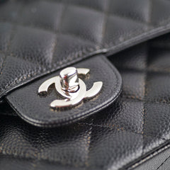 Chanel Classic Flap Medium/Large ML Caviar Black
