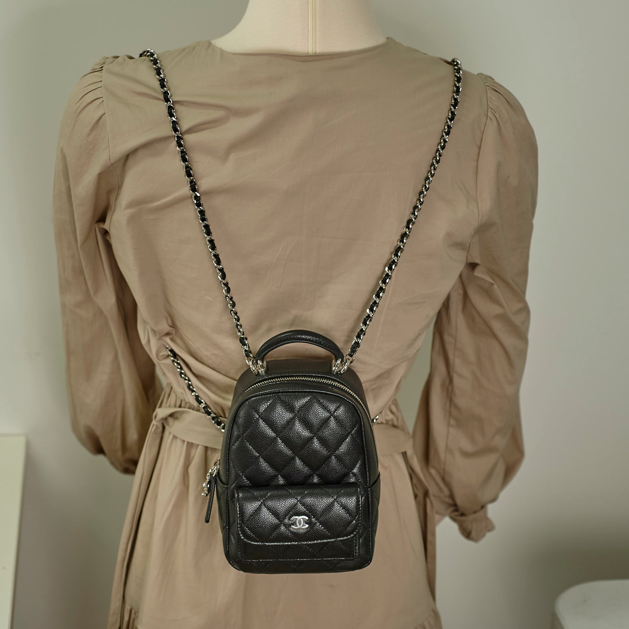 chanel mini backpack 2022 Chanel Mini Backpack Caviar Black