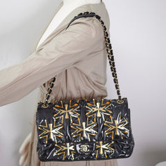Chanel Seasonal Flap Jumbo Black Bag- Series 29