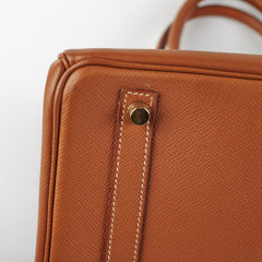 Hermes Birkin 30 Gold Epsom - B Square 1998